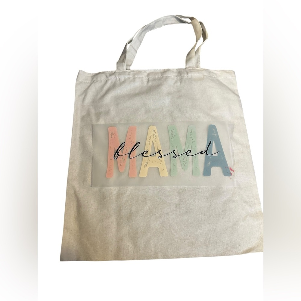 Handcrafted Mother’s Day Canvas Tote Bags Pick 1 New - Picture 2 of 5